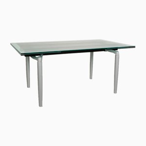 8170 Glass Silver Extendable Dining Table from Rolf Benz