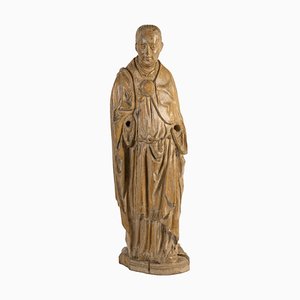 Saint Louis De Gonzague, 18th Century, Carved Oak Sculpture