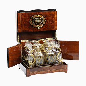 Bar à Carrosses Napoléon III en Technique de Marqueterie, 19ème Siècle