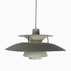 Lampe à Suspension PH5 Vintage Blanche par Poul Henningsen pour Louis Poulsen, Danemark