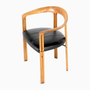 Fauteuil Ulna en Bois par Franco Poli pour Bernini, Italie, 1986