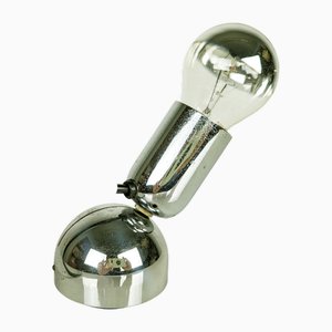 Lámpara de mesa Pollux pequeña de metal cromado de Ingo Maurer para M Design, años 60