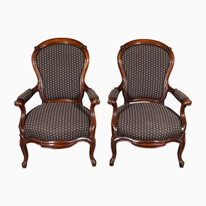 Sedie vittoriane a gomito, Francia, inizio XX secolo, set di 2