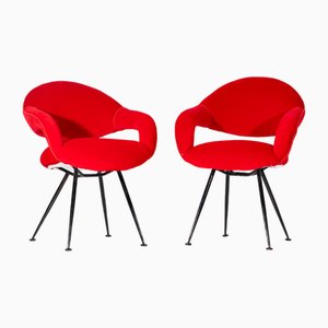 Rote Sessel, 2er Set