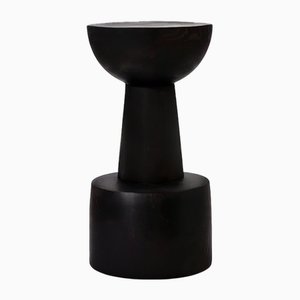 Pureza Barstool in Dark Wood from Moanne