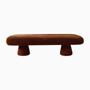 Éxtasis Bench Brown in Velvet from Moanne