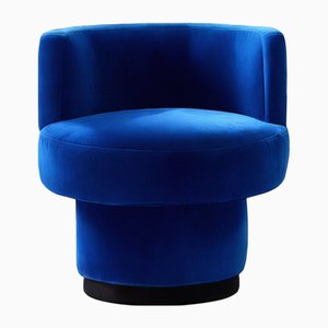 Caos Accent Chair in Blue Velvet from Moanne