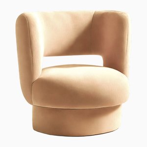 Ritual Armchair in Beige Velvet from Moanne