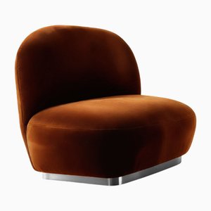 Susurro Accent Chair in Brown Velvet from Moanne