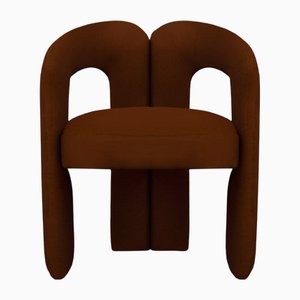 Delirio Armlehnstuhl aus braunem Samt von Moanne