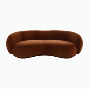 Melancholy Sofa aus braunem Samt von Moanne