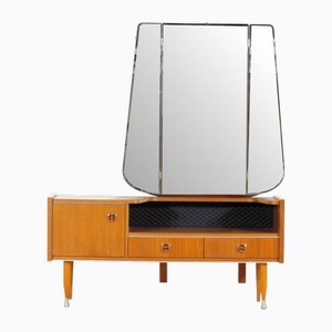 Coiffeuse Mid-Century en Teck avec Pieds, 1960s