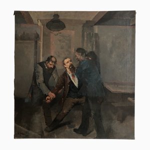 Daniel Ihly, L'arrestation, Huile sur Toile