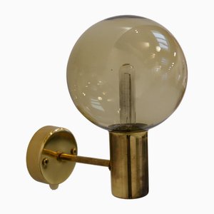 Swedish Brass Wall Light by Hans-Agne Jakobsson for Markaryd, 1960s