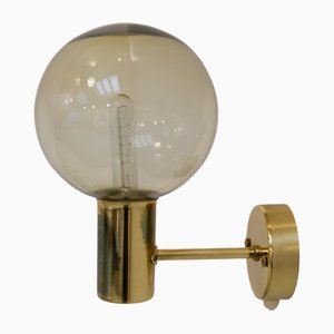Swedish Brass Wall Light by Hans-Agne Jakobsson for Markaryd, 1960s
