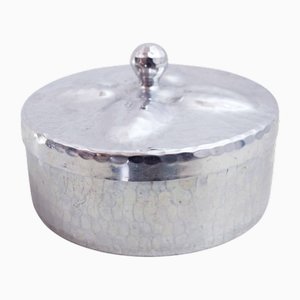 Caja Maggi suiza de metal martillado, 1970