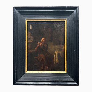 German Artist, 18th Century, Monk Sewing