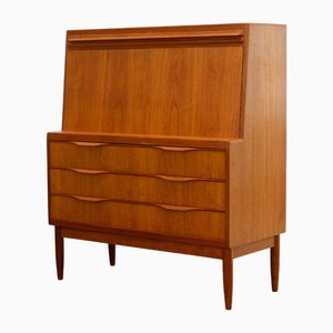 Sekretär danesa de teca de Erling Torvits para Klim Møbelfabrik, años 60