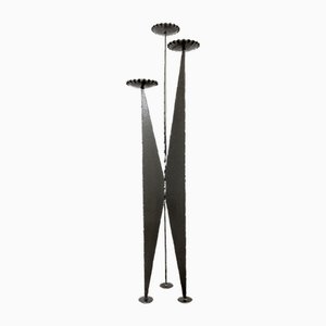 Portacandela alto in metallo, anni '70