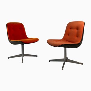 Set of French Visitor Chairs by Steelcase Strafor, 1970