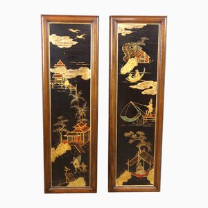 Lackplatten, 1890er, 2er Set