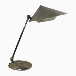 Lámpara de mesa de metal niquelado de Stilux Milano, Italia, años 60