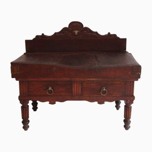 Antique French Butcher Block in Beech