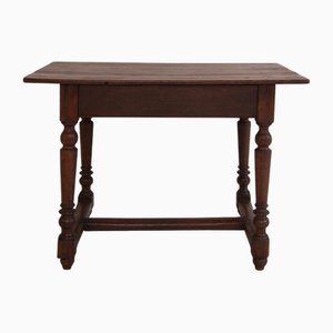 Antique Rustic Oak Side Table