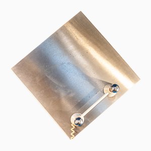 Two-Light Magnetic Steel Wall Lamp, 1970s