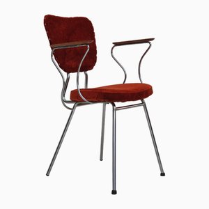 Vintage Danish Armchair in Teak and Chrome Steel, 1960s