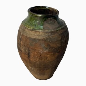 Vintage Turkish Terracotta Pitcher or Vase