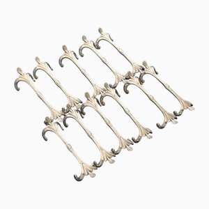 Silver Plate Knife Rests by Arthur Krupp for Berndorf, 1940s, Set of 11