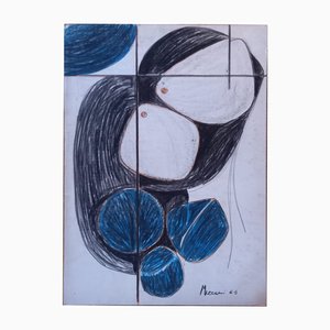 Ferdinando Meccani, Composizione, 1969, Tecnica mista