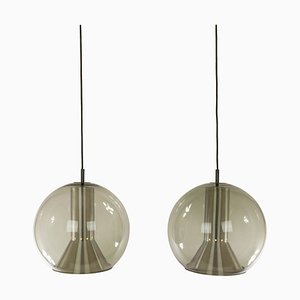 Globe Pendants by Frank Ligtelijn for Raak Amsterdam, 1970s, Set of 2