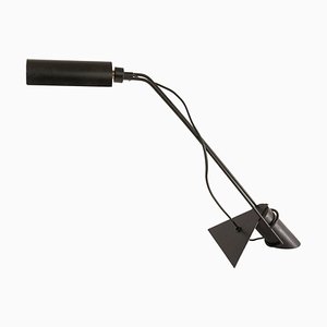 Verstellbare Tischlampe aus schwarzem Metall, Italien, 1970er