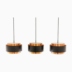 Vintage Saturn Pendants by Jo Hammerborg for Fog & Mørup, 1960s, Set of 3