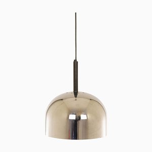 Chrome Pendant by Gae Aulenti and Livio Castiglioni for Stilnovo, 1970s
