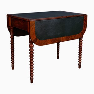 Biedermeier Spieltisch aus Mahagoni und Eiche