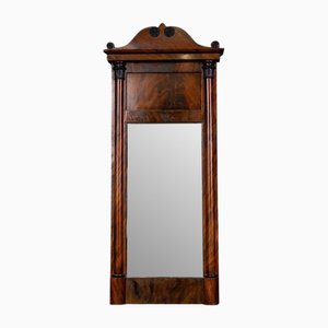 Biedermeier Wandspiegel mit Rahmen aus Mahagoni