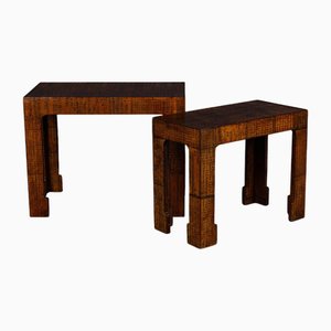 Asiatische Beistelltische oder Lampentische, 2er Set