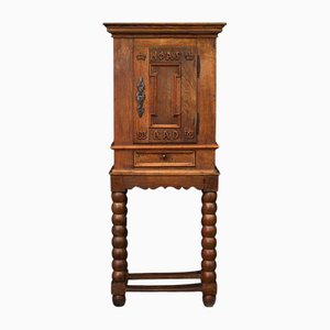 Barocker Tabakschrank aus Eiche