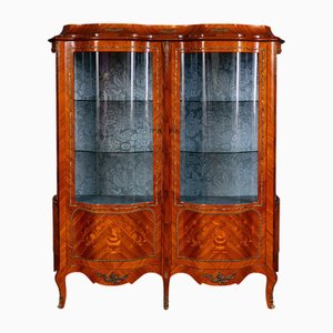Baroque Style Showcase Cupboard, Late 20th Century