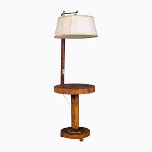 Art Deco Floor Lamp with Side Table