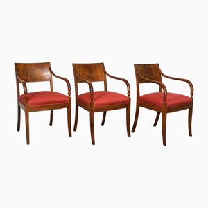 Set of Empire Upholstered Chairs