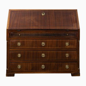 Biedermeier Sekretär in Mahagoni Furnier