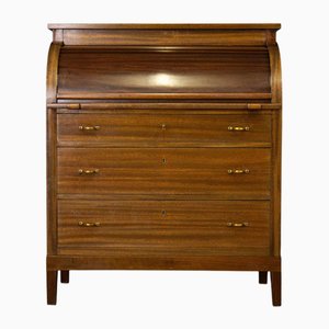Vintage Mahogany Cylinder Secretary