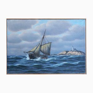J. Neumann, Marine Ship, Pittura a olio