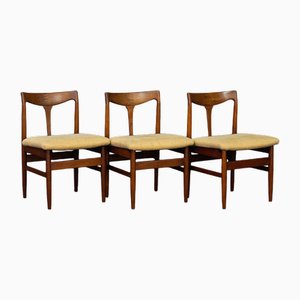 Vintage Danish Teak Side Chair, Set of 3