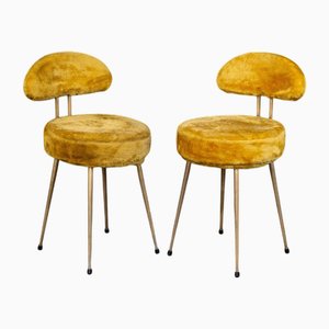Silla de cóctel vintage amarilla