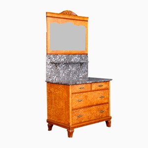 Vintage Brown Mirror Dresser
